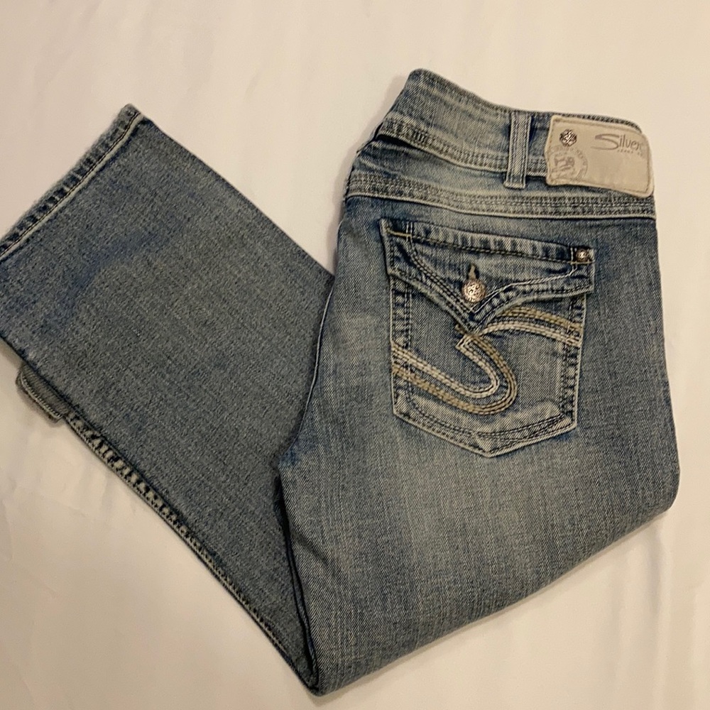 Silver jeans Capri. Size 30